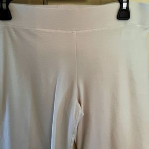 Eileen Fisher Size S White Slightly Flared Leg